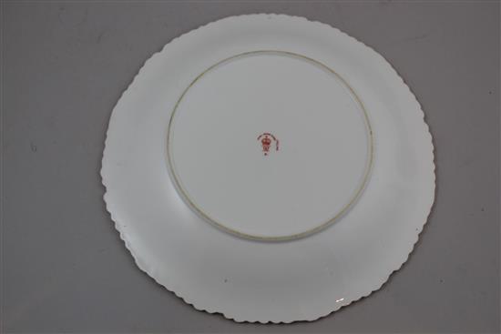 A Royal Crown Derby plate, c.1920, 22.5cm
